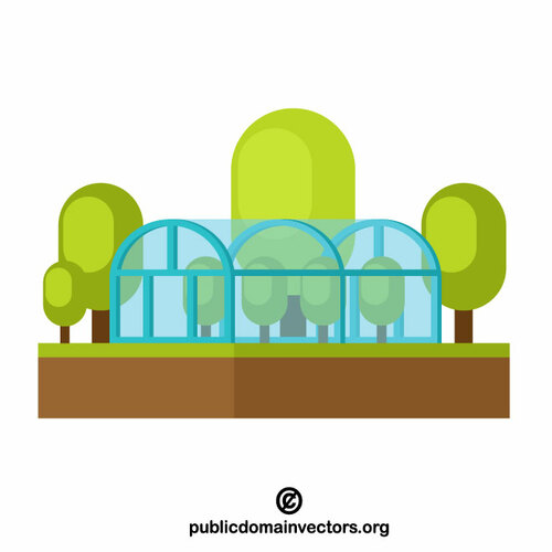 Greenhouse vector clip art