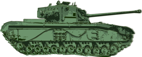 Zelený Tank vektorové grafiky