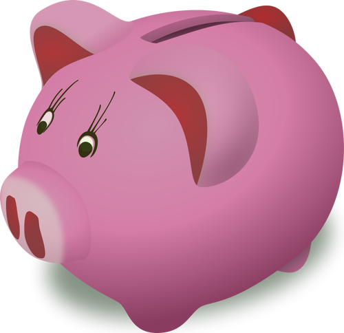 Piggy bank vector image