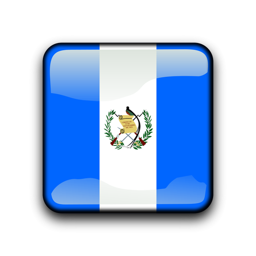 Guatemala flagga vektor knappen