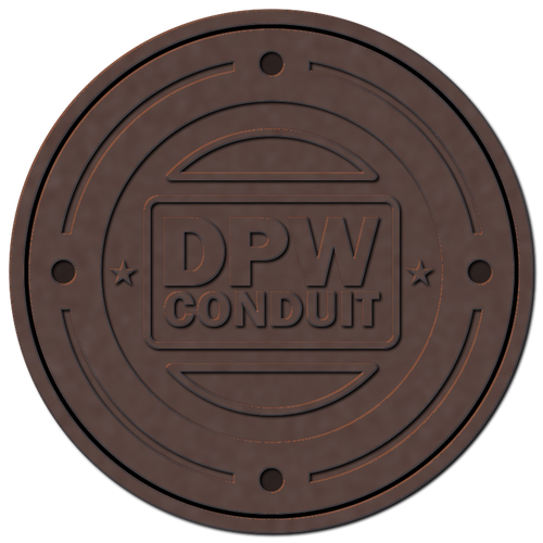 Manhole cover large vector image