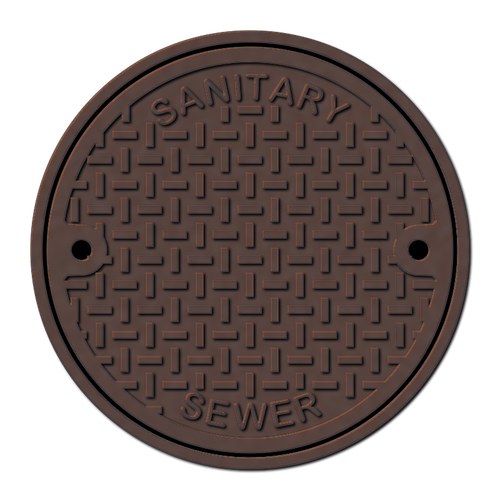 Maintenance holeaintenance hole cover large vector drawing