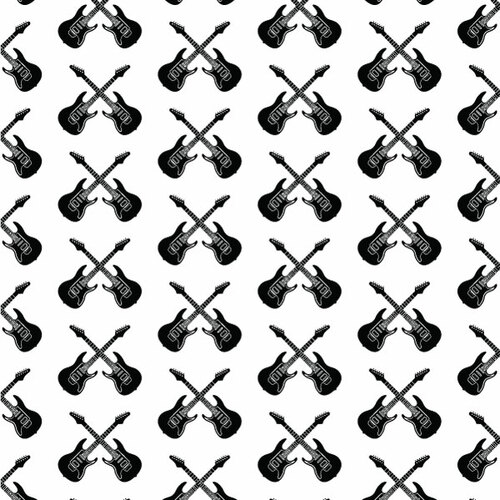 Guitars seamless pattern