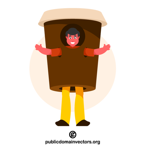 Coffee cup costume