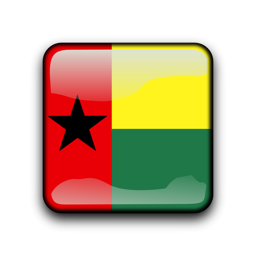 Botón de bandera de Guinea Bissau