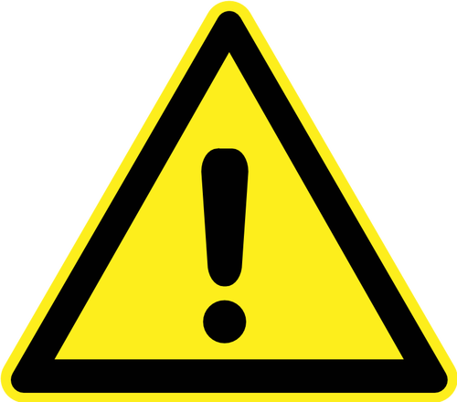 Hazard warning sign vector image