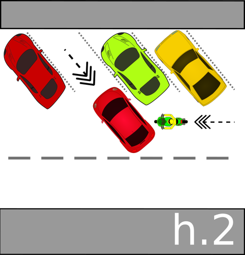 Demonstração de acidente de trânsito