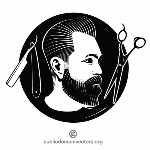 Hairstylist vector graphics