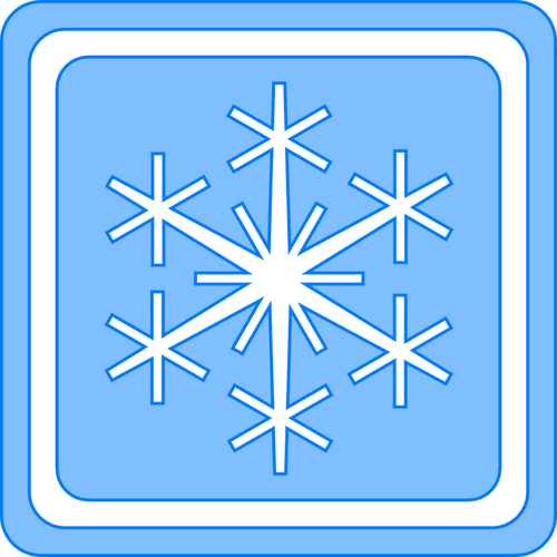 Зимний сезон знак векторное изображение