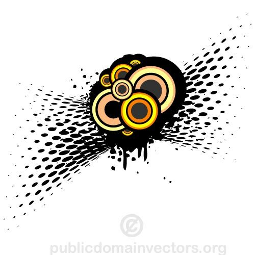 Vector stock abstrata de meio-tom