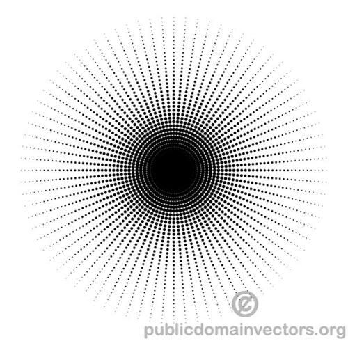 Vectorul de elementul rotund semiton