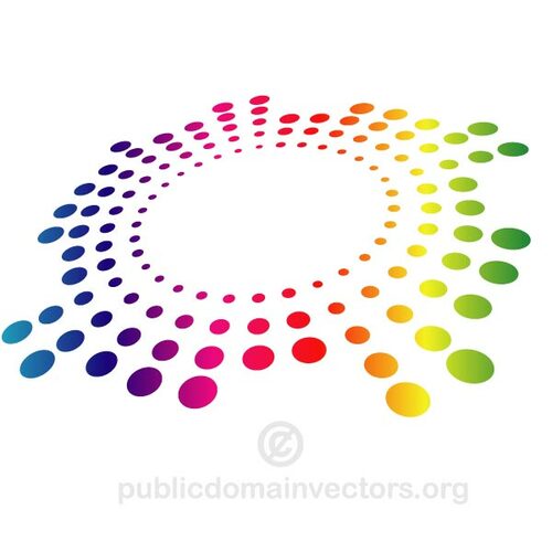 Pola warna-warni dot