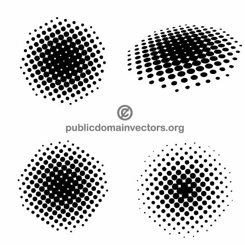 ハーフトーン要素ベクトル パック