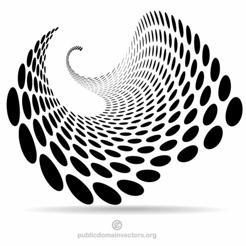 Dotted pattern swirl