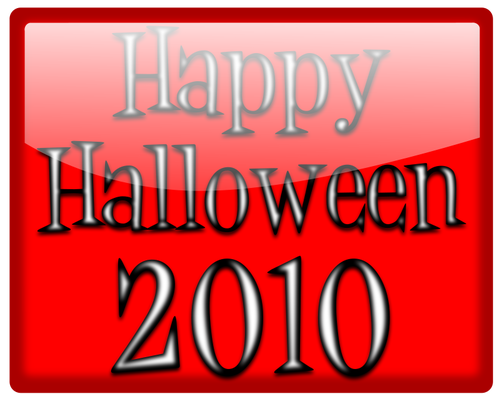 Vector illustration of happy Halloween sign