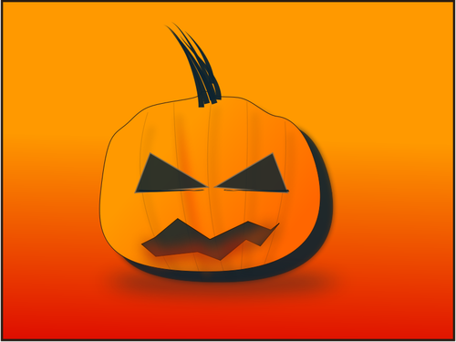 Halloween dovleac pe fundal portocaliu grafică vectorială