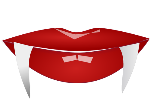 Lábios de Halloween vector imagem