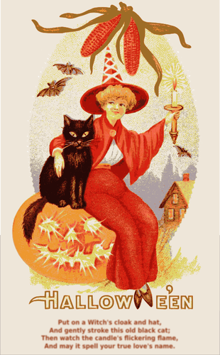 Cartão de dia das bruxas