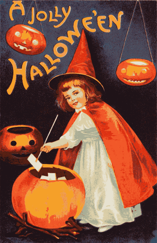 Vintage Halloween -kortti