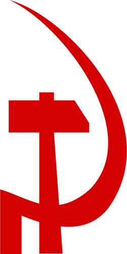 Communism party sign vector image