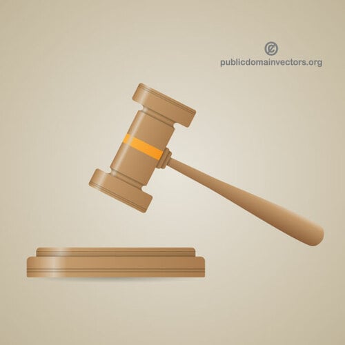 Gavel vector clip art