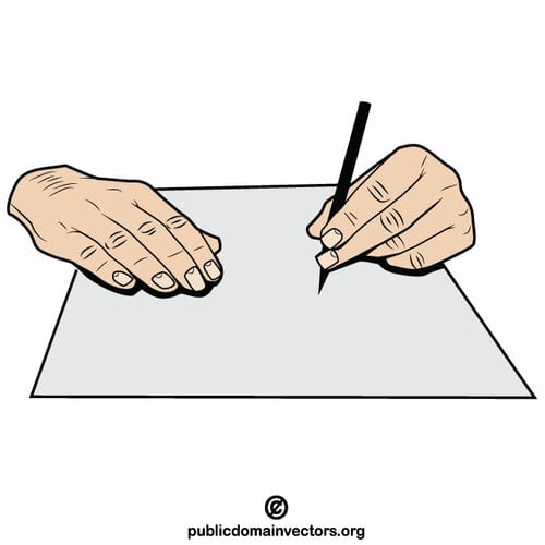 Hände Zeichnung Handgeste