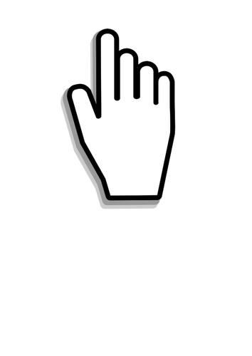 Hand cursor vector illustration