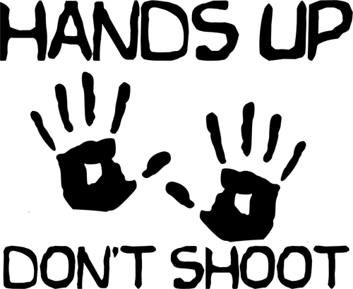 Michael Brown campaign awareness symbol vector drawing