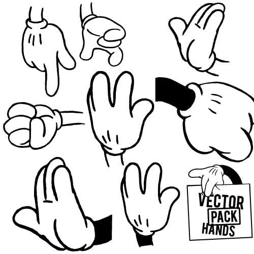 Mãos vector pack