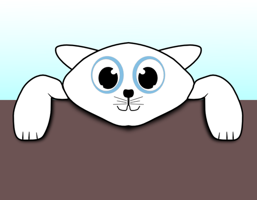 Happy kitten vector graphics