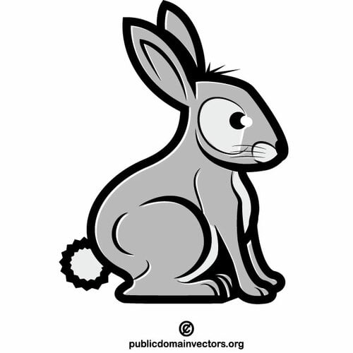 Rysunek klipsowy królika