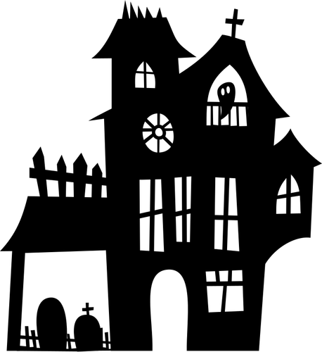 Silhouette de maison hantée