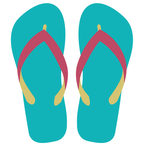 Flipflops vektori ClipArt