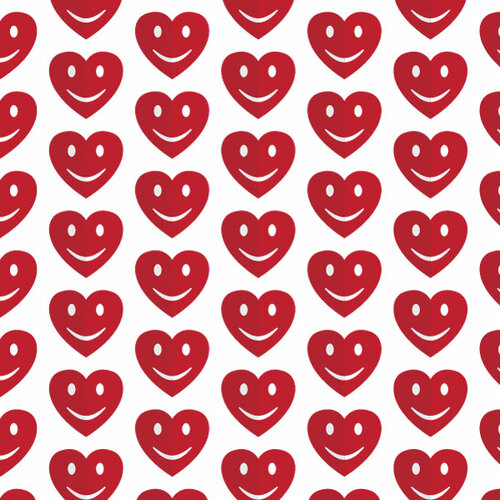 Love and romance seamless pattern