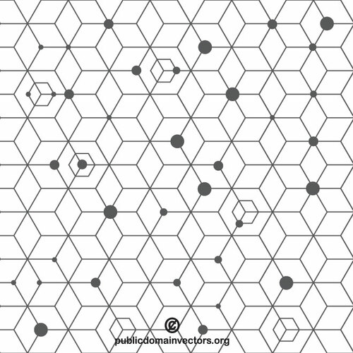 Patrón de formas hexagonales