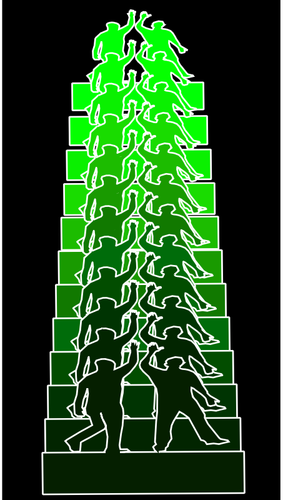 Векторной графикой высокого пять зеленый ремикс