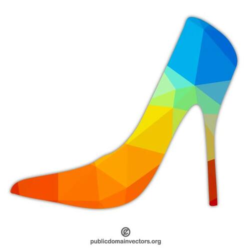 Colored high heel