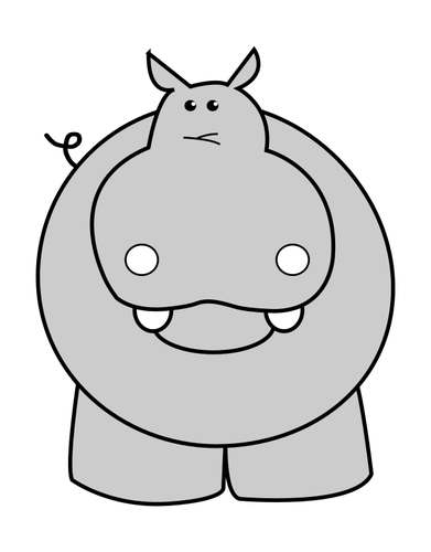 Comic hippo