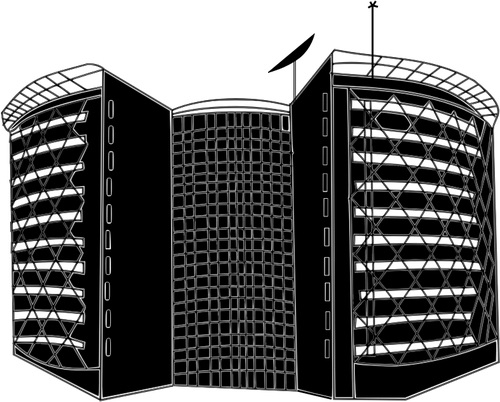 Cyber torens vectorafbeeldingen