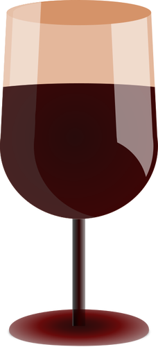 Rød vin glass