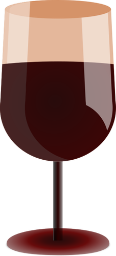 Red wine glass