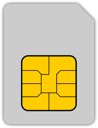 Gráficos de vetor de cartão SIM