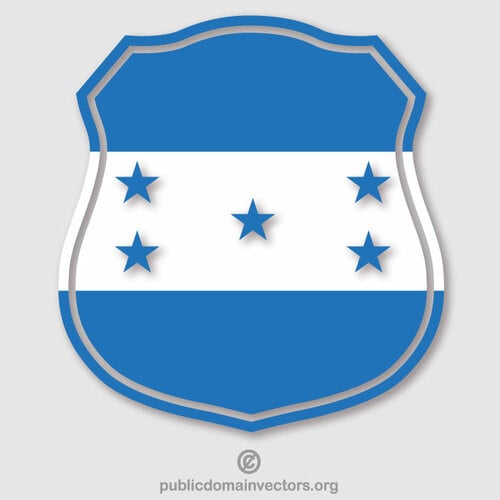 Honduras flagga vapensköld