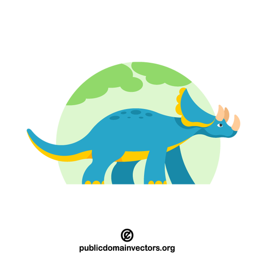 Dinosaurier mit Horn
