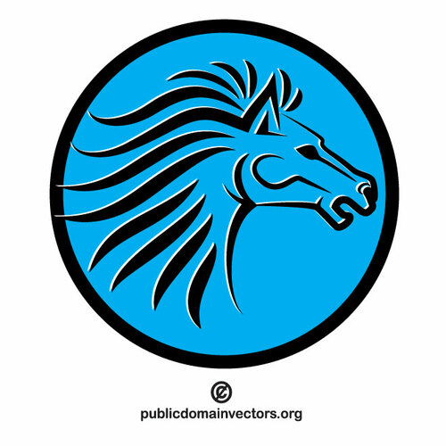 घोड़ा वेक्टर logotype