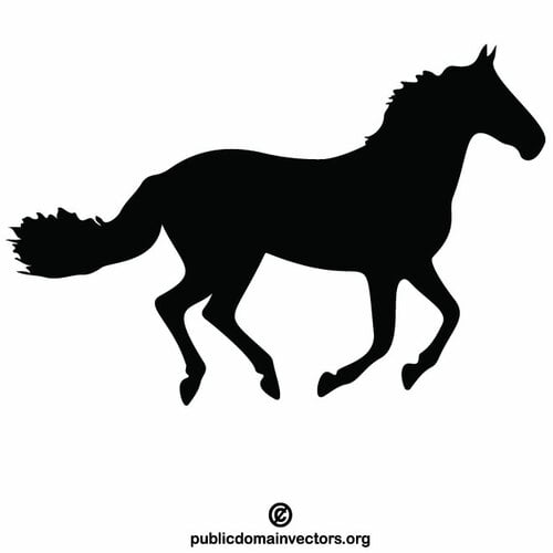 صورة ظلية لحصان