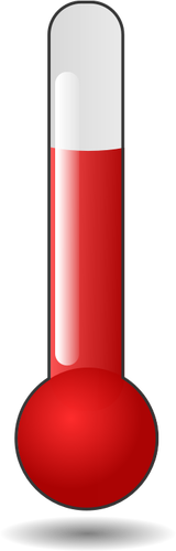 Thermometer-Schlauch-rot Vektor-Grafiken