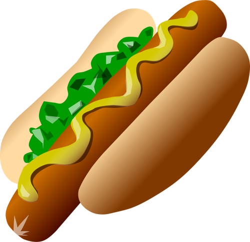 Hot-dog vector image