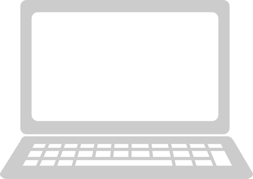 Icono de iomputer del ordenador portátil