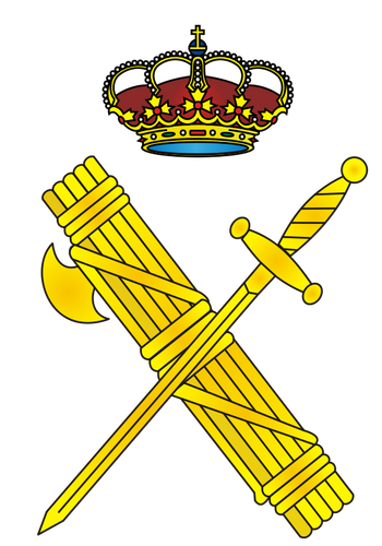 Spaanse Guardia Civil embleem vector afbeelding